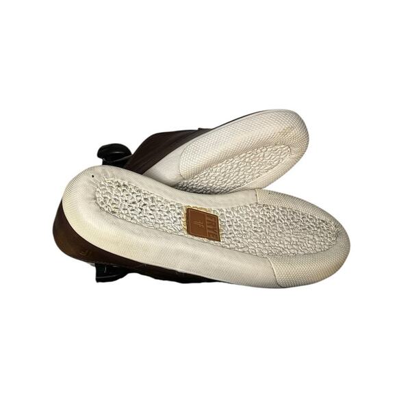 Mens Frye Co. Leather Slip On Sneaker Shoes Size 8.5 Leather Brown Tan - Picture 4 of 6